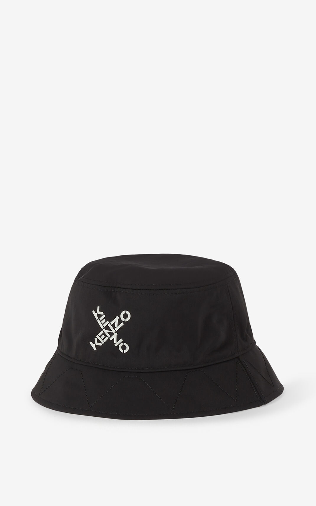 Kenzo Reversible Sport Bucket Hat Black For Womens 2406HDMOB